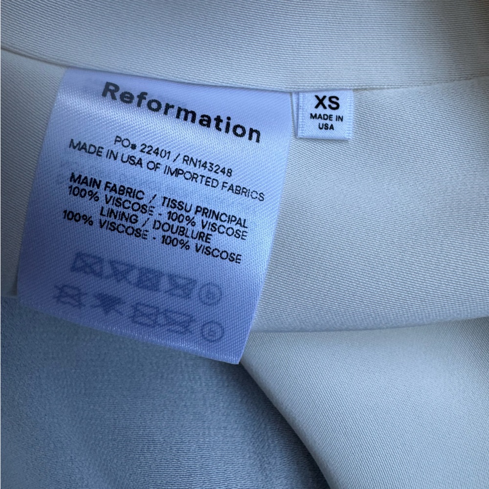 Reformation Karen Dress in Ivory - Picture 7 of 9